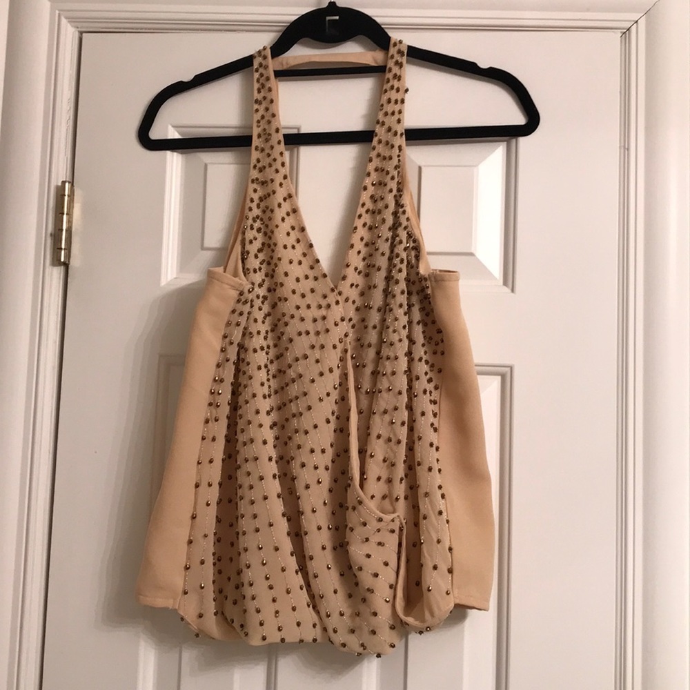 Halter beaded blouse